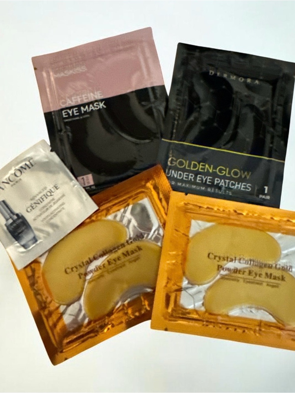 Assorted Under-Eye Gel Patches & Serum Samples